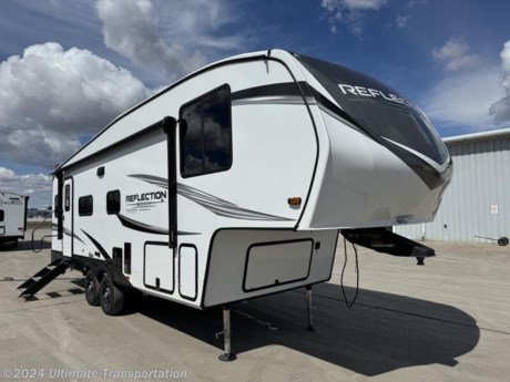 In pursuit of family fun on the road? Look no further than this New 2024 Grand Design Reflection 150-Series Fifth Wheel 260RD! Stock #349834.

Exterior Features:
EXTERIOR
80% Tint Radius Safety Glass Windows
90 Degree Turning Point Pin Box
30# LP Bottles (2)
30&quot; Radius Entry Door
Outside Shower
Factory Installed Roof Ladder
Exterior Cable Hookup (Sidewall)
 
CONSTRUCTION
Aerodynamic Front Cap with Max Turn Radius
Gel Coated Exterior Sidewalls
Residential 5&quot; Truss Rafters (16&quot; O.C.)
Walk On Roof Decking
Fiberglass and Radiant Foil Roof and Front Cap Insulation
One-Piece TPO Roof Membrane with Limited Lifetime Warranty
Laminated Aluminum Framed Rear Wall (R-9)
Laminated Aluminum Framed Side Walls (R-9)
Laminated Alumium Framed Roof and End Walls in Slide Rooms (R-9)
Aluminum Framed Main Floor (R-30*)
Residential Wood Framed Roof (R-40*)
 
RUNNING GEAR
Rubberized Suspension Equalizer
Aluminum Wheels with E-Rated Tires
Under Carriage Spare Tire and Carrier
Anti-Lock Brake System

Interior Features:
INTERIOR
Matte Black Fixtures and Hardware
Hardwood Galley Slide Trim Moldings
Solid Hardwood Drawer Fronts
Louvered Tread Steps to Bedroom
Solid Core Cabinet Stiles
Pre-Drilled and Screwed Cabinetry
Ball Bearing Full Extension Drawer Glides
Large Panoramic Slide Room Windows
Heated Wall Hugger Theater Seats w/LED Lights &amp; Massage (Most Models)
Premium Congoleum Flooring
Ductless Flooring Throughout Living Area
Residential Style Window Treatment
Blackout Roller Shades
LED Lighting with Motion Sensors (Key Areas)
 
KITCHEN
Deep Seated Stainless Steel Sink
 
ELECTRICAL
Marine Grade LED Hitch Light
Battery Kill Switch in Pass Thru Storage Area
180W/370W Roof Mounted Solar Panel (floorplan specific)
Roof Mounted Quick Connect Plugs
60 Amp Charge Controller
Inverter Prep
Solar Disconnect
 
HVAC
Adjustable A/C Vents
35K BTU High Capacity Furnace
PLUMBING
High-Capacity Water Pump with Interior and Exterior Switch
Extra Large 2&quot; Fresh Water Drain Valve
Easy Access Low Point Drain Valves
 
BEDROOM
Functional Wardrobe Closet
Oversized Bed Base Storage
60 x 80 Mattress with Residential Bedspread
Bedroom Heat Registers
 
BATHROOM
30 x 36 Residential Walk-In Shower
Heat Duct and A/C Vents in Bathroom
Power Vent Fan
Large Vanity Top w/ Deep Sink
Large Medicine Cabinet with Mirror
 
APPLIANCE
12V 10 or 16 Cu. Ft. Refrigerator (floorplan specific)
 
ELECTRONICS
Cable/SAT Prep

Specifications:
OVERALL SIZE
Exterior Height12&#39;
Exterior Height (w/opt. AC) 12&#39; 7&quot;
Exterior Length29&#39; 10&quot;
Exterior Width8&#39;
Exterior Width (w/ slide out)11&#39;
Interior HeightN/A
WEIGHTS
Hitch / Pin Weight1,269
UVW7,534
GVWR9,995
CAPACITY
Fresh Water Capacity55
Grey Water Capacity71
Waste Water Capacity39
Propane Tanks2
LPG60
Sleeping Capacity4
APPLIANCES
Water HeaterTankless 
Refrigerator16 cu. ft.
Furnace30,000 BTU
AC15,000 BTU
RUNNING GEAR
Axles2
Wheel Size15 in.
Tire SizeST225/75R15LRE
CONSTRUCTION
Construction TypeAluminum Cage
Floor R-ValueR-30
Wall R-ValueR-9
Roof R-ValueR-40
Slide Room R-ValueR-9
DIMENSIONS
Standard Bed60 X 80 Queen Bed
Standard BunkN/A
Shower30 x 36
EXTERIOR
Slides1
Awnings1
Awning Length18&#39;

Popular Accessories Add-Ons:
Owner&#39;s Kit
Water Filtration System
Exterior Ladder Upgrade
Maxx Air Vent Covers
Backup Cameras
Generators
Much, Much More

Ultimate Transportation in Fargo, ND provides a full line of camper parts and RV accessories along with a full RV service department. A few of these services include winterization, diagnostics, general repair, aftermarket installation, and much more. 

Not seeing the floorplan you&#39;re looking for? We&#39;re happy to work with you to order the custom camper, toy hauler, or ice house that&#39;s right for you. We have a variety of manufacturers such as Grand Design RV, Heartland RV, Forest River XLR Toy Haulers, Ice Castle Rugged RV, and Team Lodge. Check out our showrooms here: https://www.ultimate-transportation.com/recreation/showroom. 
Give us a call at 701-282-6060 or fill out a request form on our website to have our recreational sales team get in contact with you.