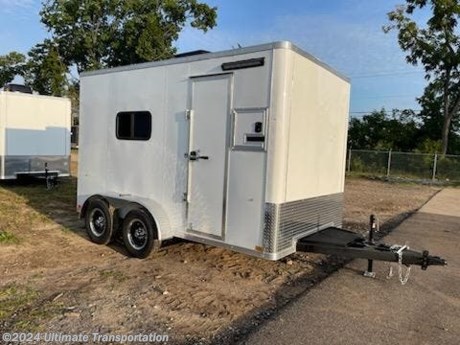 Ultimate Transportation in Fargo, ND has a **New Impact 7&#39;X12&#39; Flat Top Bullnose Enclosed Cable Splicing Trailer ** for sale. Check out this trailer&#39;s details below!

Standard Features:-(2) 3,500lb Spring Axles-24&quot; ATP Stoneguard-Cable Spicing Package


*Might be pictured with optional spare tire &amp; carrier mount.*

Ultimate Transportation in Fargo, North Dakota has everything you need when it comes to trailers. We sell utility trailers, enclosed trailers, dump trailers, race trailers, equipment trailers and more. Our popular trailer brands include inTech, United Trailers, PJ Trailers, Impact, NEO, Bear Track &amp; more.

Ultimate Transportation also has a full parts &amp; service department. Don&#39;t forget to shop our popular trailer parts including toolboxes, spare tires, extra lug nuts, and more! Ask your Trailer Sales Expert or our parts department for recommendations for your trailer. 

For over 25 years, Ultimate Transportation has been the area&#39;s leader for custom-built trailers. Whether you&#39;re looking for a car hauler racing trailer with all the bells and whistles, or wanting to create the ultimate tailgating trailer experience, Ultimate Transportation can help with your custom trailer order!

Call Ultimate Transportation at 701-282-6060 and talk with our trailer sales team today!