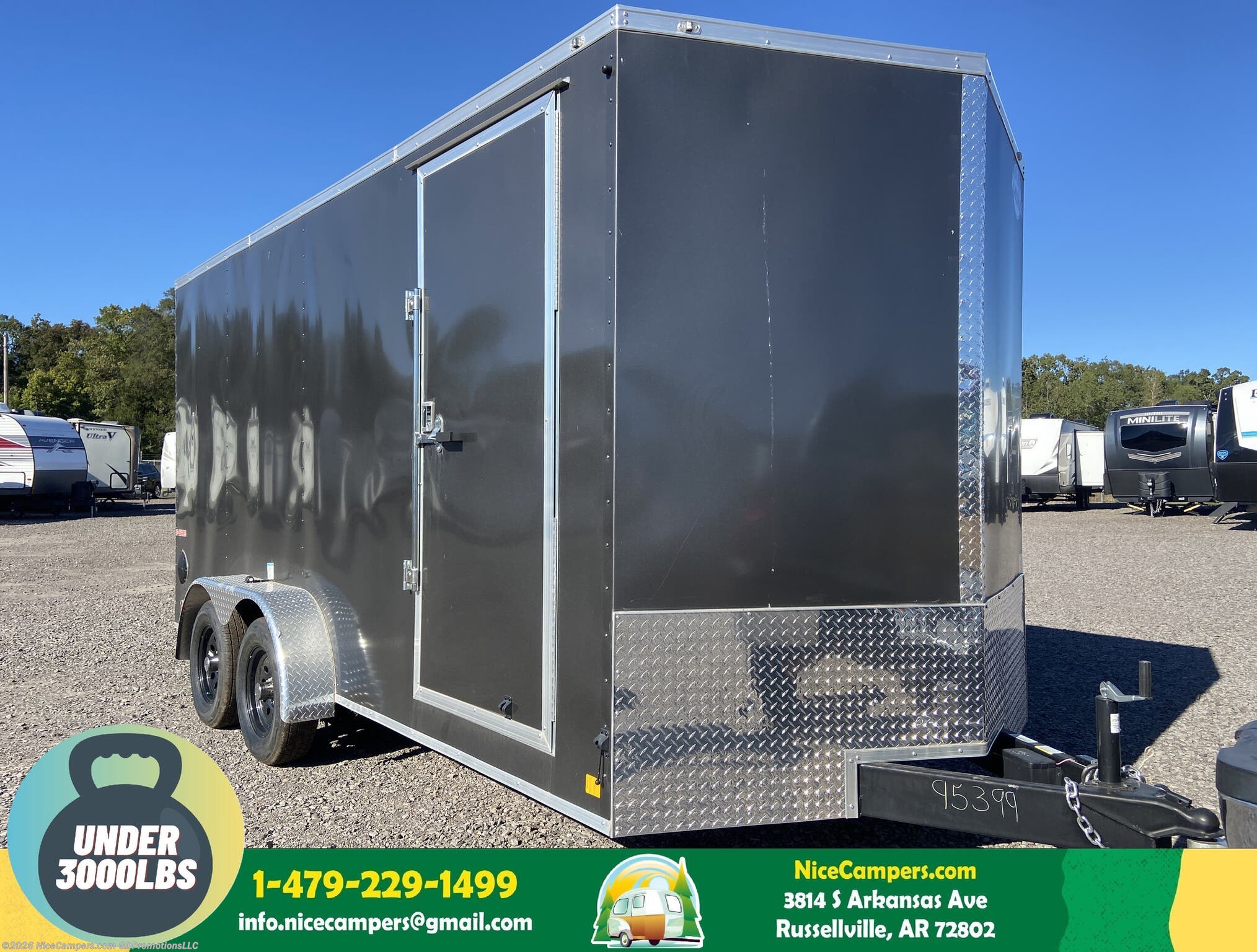 2025 Cargo Mate E-Series 7x16x9 - Charcoal