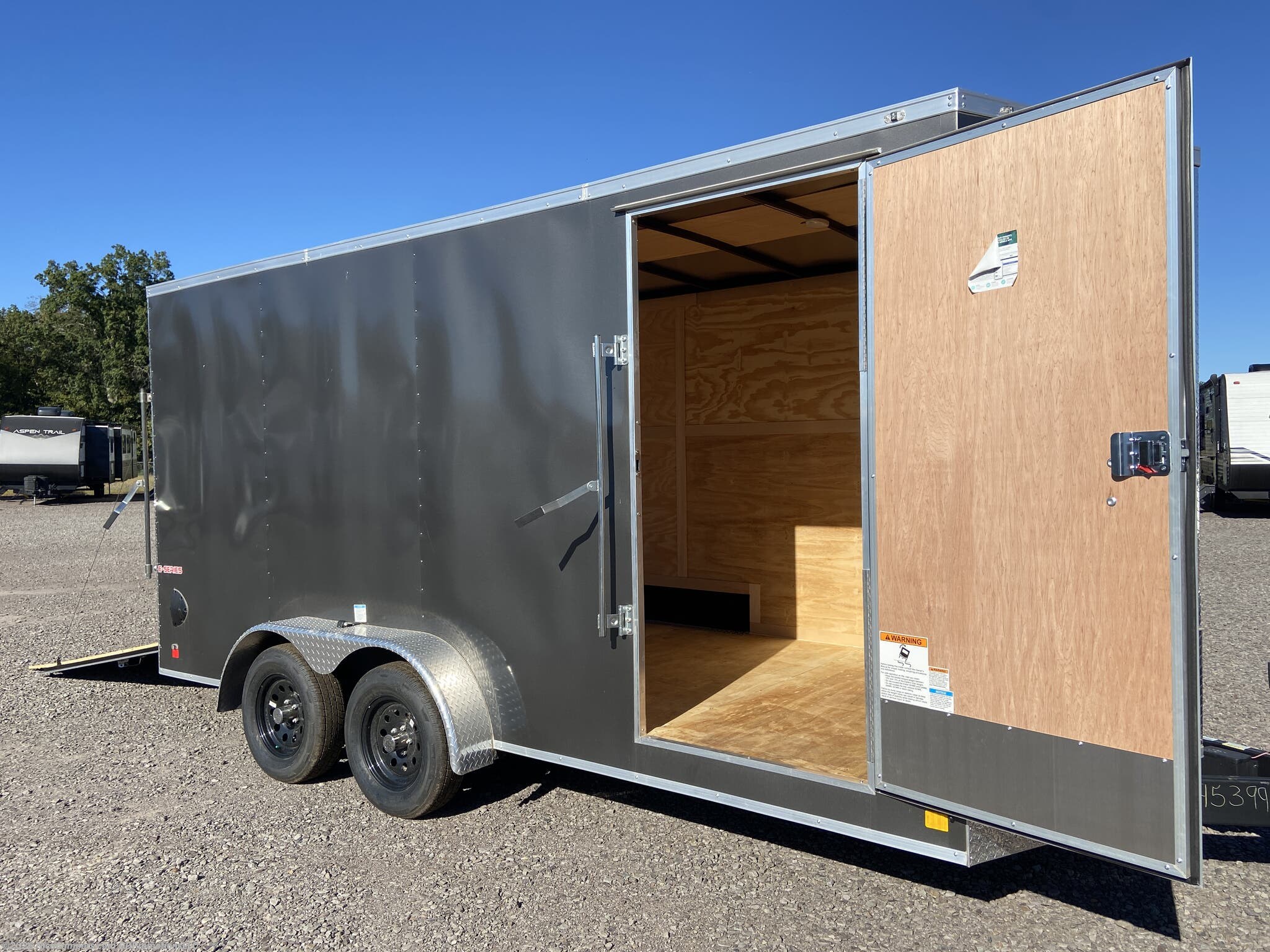 2025 Cargo Mate E-Series 7x16x9 - Charcoal - New Cargo Trailer for sale by NiceCampers.com in Russellville, Arkansas