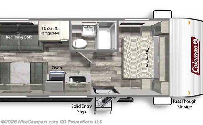 2022 Dutchmen Coleman Lantern LT 202RD Floorplan