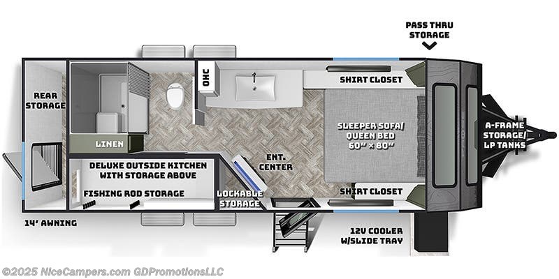 2023 Palomino Pause 20.2 Floorplan