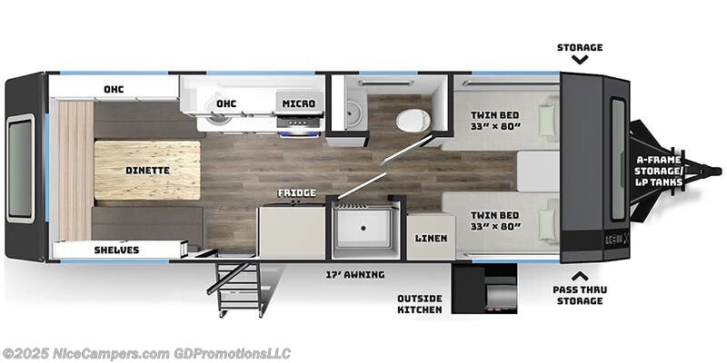 2026 Palomino Pause XC22.4 Floorplan