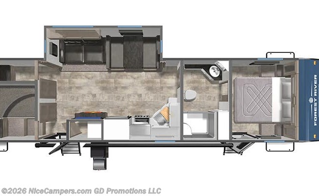 2026 Forest River Puma 337BH Floorplan