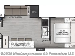 Stock Image for 2025 Coachmen 242BARV (options and colors may vary) 2026 Coachmen Apex Ultra-Lite 242BARV - New Travel Trailer for sale by NiceCampers.com in Russellville, Arkansas