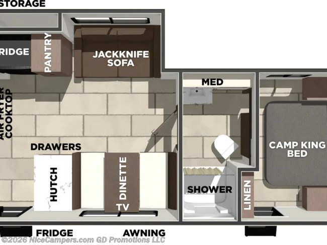 2026 Prime Time Tracer 235RK Floorplan
