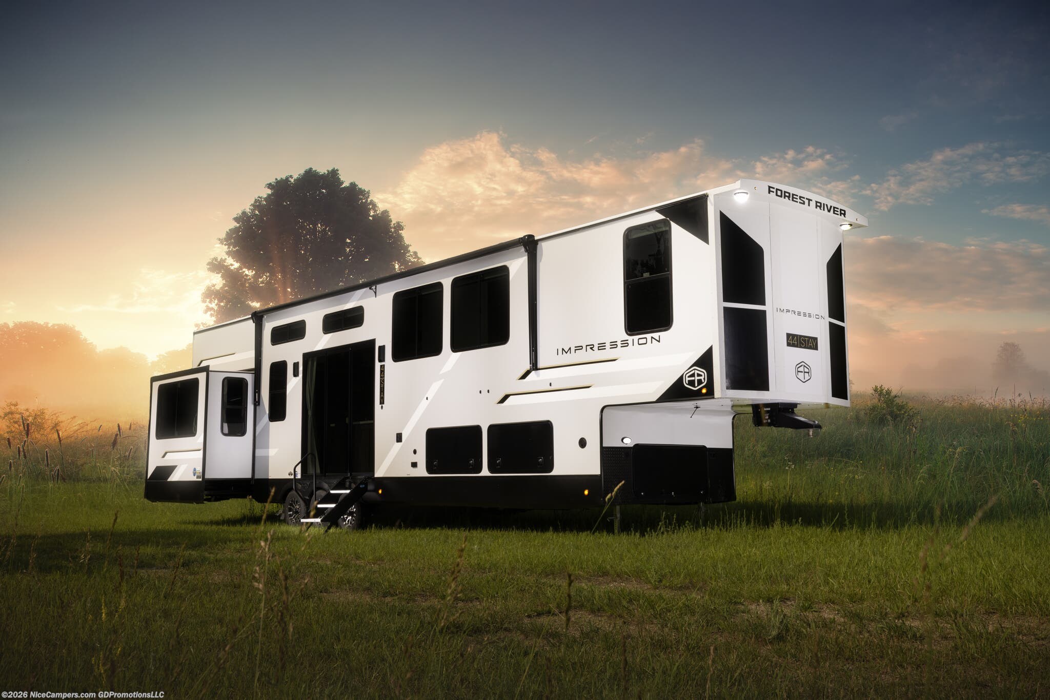 2026 Impression 44STAY by Forest River from NiceCampers.com in Russellville, Arkansas