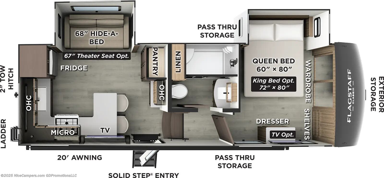 Stock Image for 2026 Forest River F281RK (options and colors may vary)