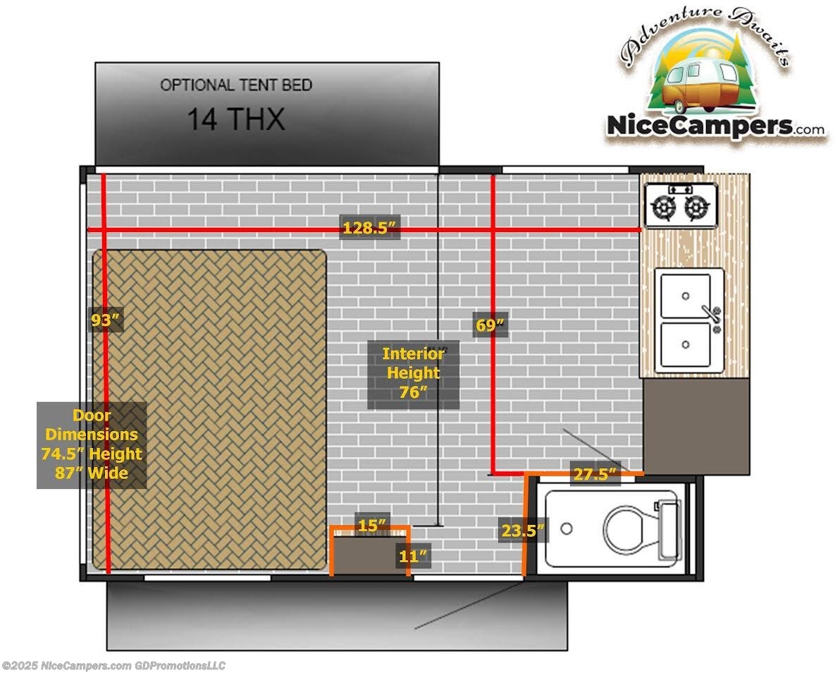 2026 Sunset Park RV Sun Lite 14THX - New Toy Hauler for sale by NiceCampers.com in Russellville, Arkansas