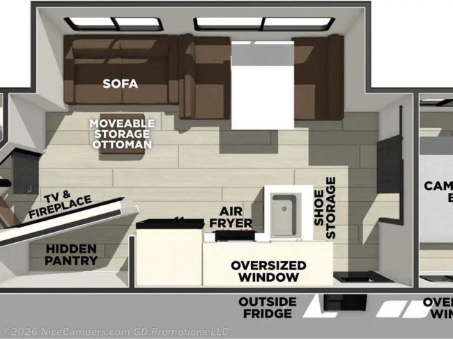 2027 Prime Time Avenger 26DBS Floorplan