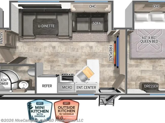 2026 Forest River Puma 32RBFQ Floorplan
