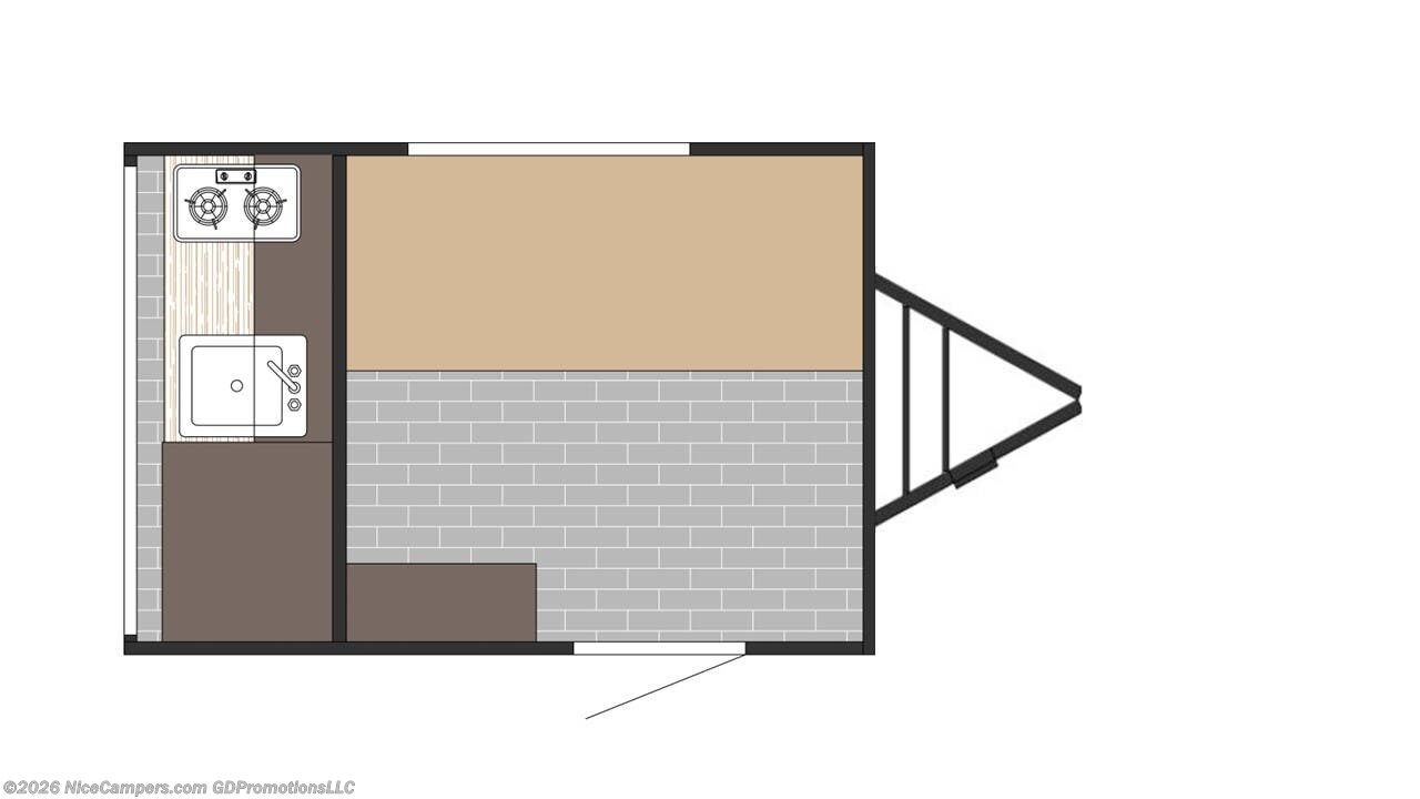 Floorplan of 2026 Sunset Park RV SunRay 109