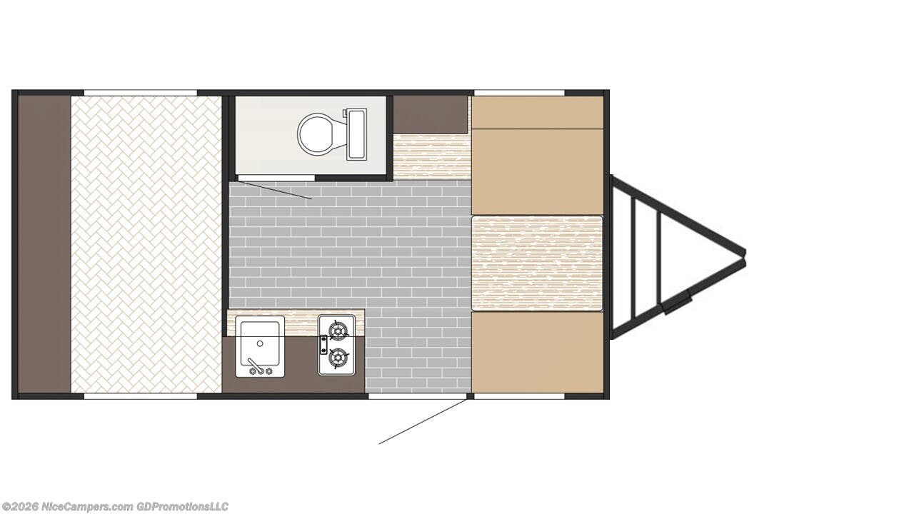 Floorplan of 2026 Sunset Park RV SunRay 149