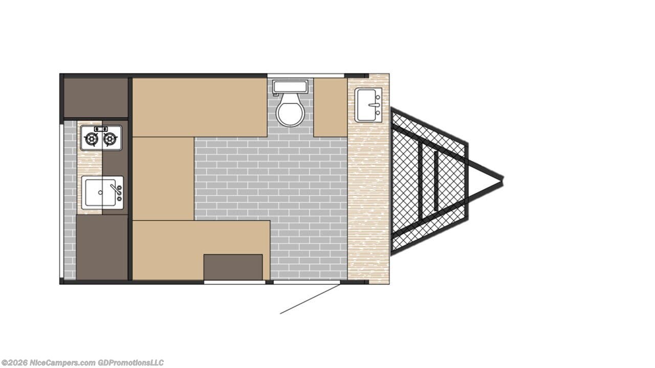 Floorplan of 2026 Sunset Park RV SunRay 129