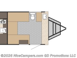 Stock Image for 2026 Sunset Park RV 129 (options and colors may vary) 2026 Sunset Park RV SunRay 129 - New Travel Trailer for sale by NiceCampers.com in Russellville, Arkansas