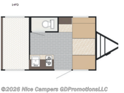 2026 Sunset Park RV Sun Lite 14FD - New Travel Trailer for sale by NiceCampers.com in Russellville, Arkansas