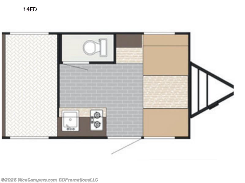 2026 Sunset Park RV Sun Lite 14FD - New Travel Trailer For Sale by NiceCampers.com in Russellville, Arkansas