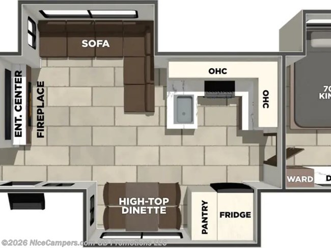 2026 Prime Time LaCrosse 44PARK Floorplan