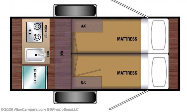 2022 Braxton Creek Bushwhacker 10HD - Used Teardrop Trailer For Sale by NiceCampers.com in Russellville, Arkansas features Air Conditioning, Hitch, Non-Smoking Unit, Stove Top Burner, Stereo System