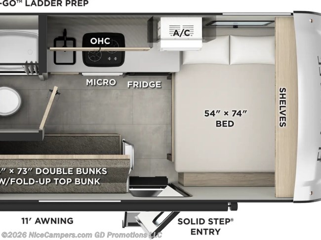 2026 Forest River Flagstaff E-Pro E13LE Floorplan