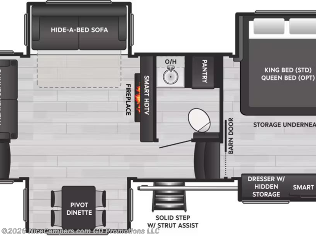 2026 Keystone Montana 3901RK Floorplan