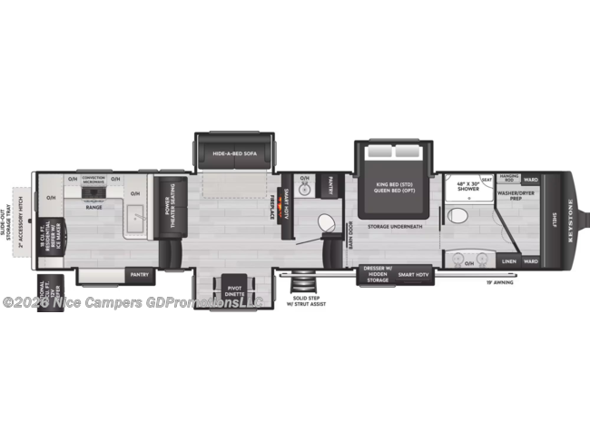 2026 Keystone Montana 3901RK Floorplan