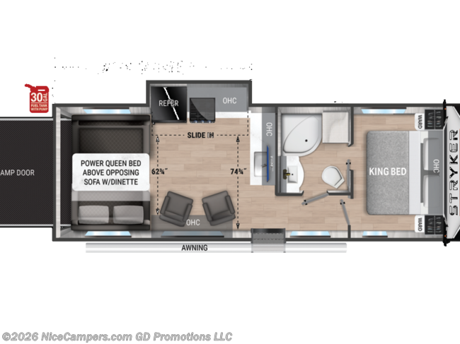 2021 Cruiser RV Stryker ST 2613