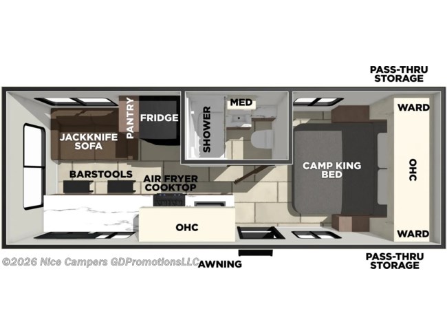 2026 Prime Time Tracer 220RS Floorplan