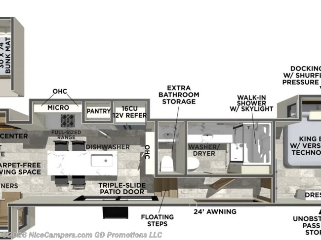 2026 Forest River Impression 44STAY Floorplan