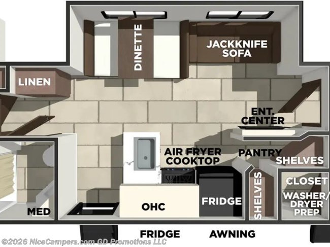 2026 Prime Time Tracer 295DB Floorplan