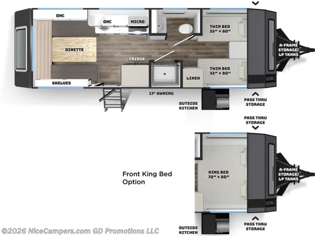 2026 Palomino Pause X 22.4 Floorplan
