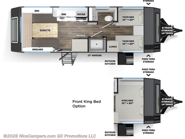 2026 Palomino Pause X 22.4 Floorplan