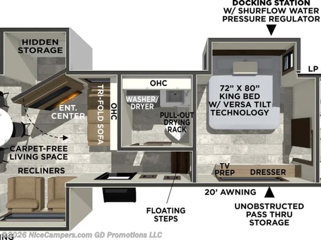 2027 Forest River Impression 360MYR Floorplan