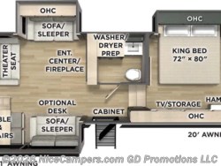 Stock Image for 2026 Forest River 384RKH (options and colors may vary) Stock Image for 2026 Forest River 384RKH (options and colors may vary)