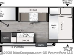 Stock Image for 2026 Coachmen 18.2R (options and colors may vary) 2027 Coachmen Remote 18.2R - New Travel Trailer for sale by NiceCampers.com in Russellville, Arkansas