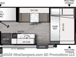 Stock Image for 2026 Coachmen 18.2R (options and colors may vary) 2027 Coachmen Remote 18.2R - New Travel Trailer for sale by NiceCampers.com in Russellville, Arkansas