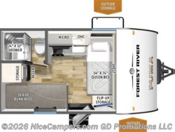 2027 Forest River Puma Camping Edition PUT122BHCE-1 - New Travel Trailer for sale by NiceCampers.com in Russellville, Arkansas