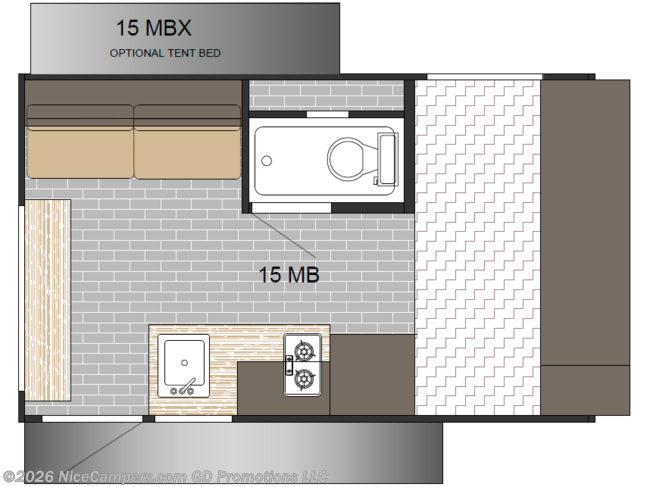 2026 Sunset Park RV Sun Lite 15MBX Floorplan