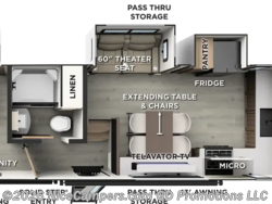 Stock Image for 2027 Forest River 290CFK (options and colors may vary) 2027 Forest River Flagstaff Classic 290CFK - New Fifth Wheel for sale by NiceCampers.com in Russellville, Arkansas