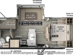 Stock Image for 2027 Forest River 25DBH (options and colors may vary) Stock Image for 2027 Forest River 25DBH (options and colors may vary)