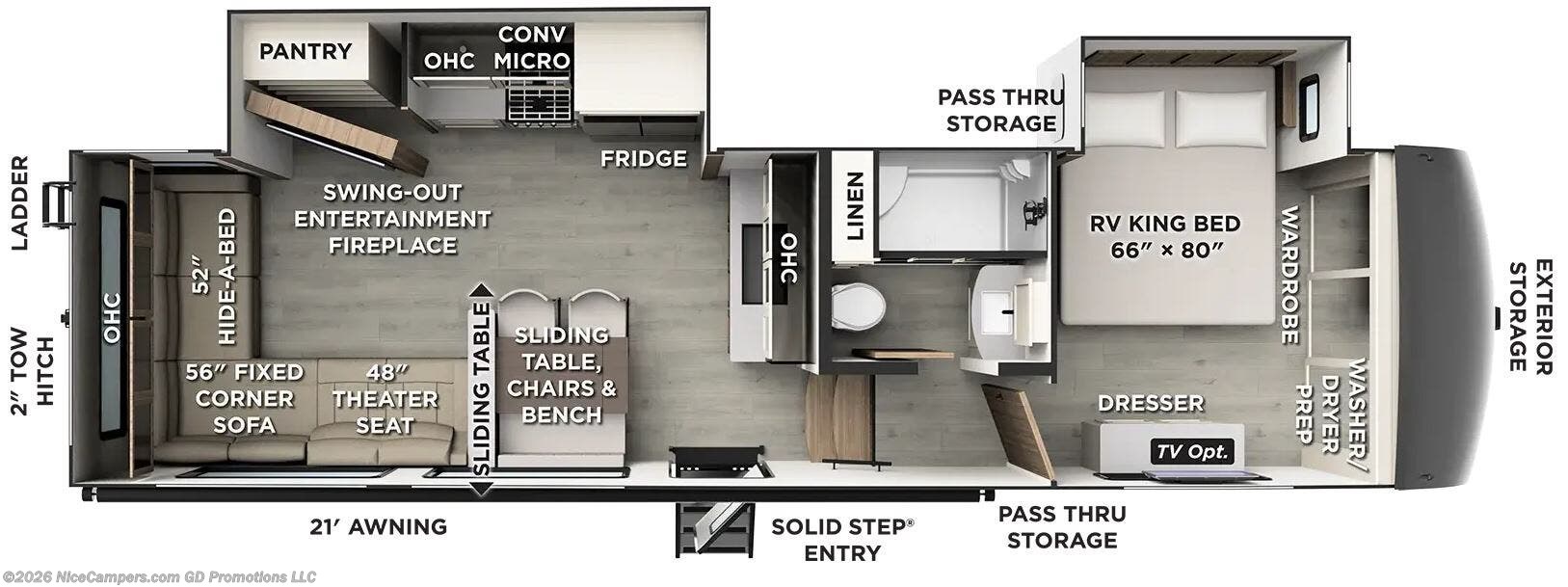 2027 Forest River Flagstaff Classic 332CRL - New Fifth Wheel For Sale by NiceCampers.com in Russellville, Arkansas