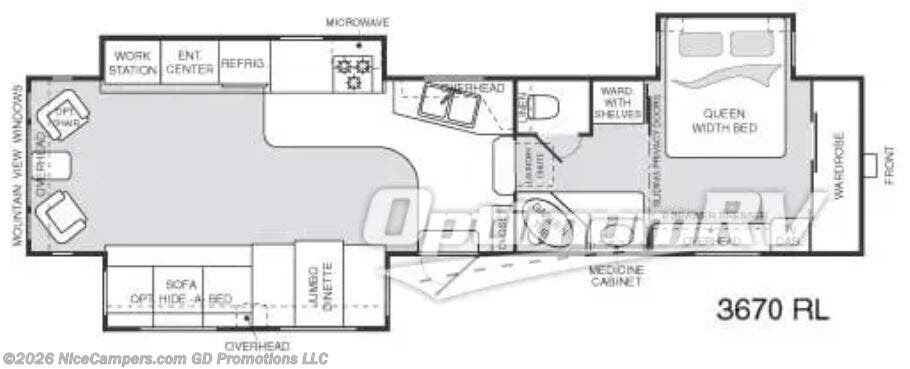 2005 Keystone Montana 3670RL - Used Fifth Wheel For Sale by NiceCampers.com in Russellville, Arkansas