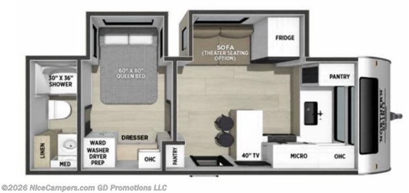 2027 Coachmen American Spirit 2260FK - New Travel Trailer For Sale by NiceCampers.com in Russellville, Arkansas