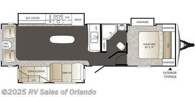 2016 Keystone Outback 316RL - Used Travel Trailer For Sale by RV Sales of Orlando in Longwood, Florida features Skylight, Smoke Detector, Propane, Oven, Water Heater