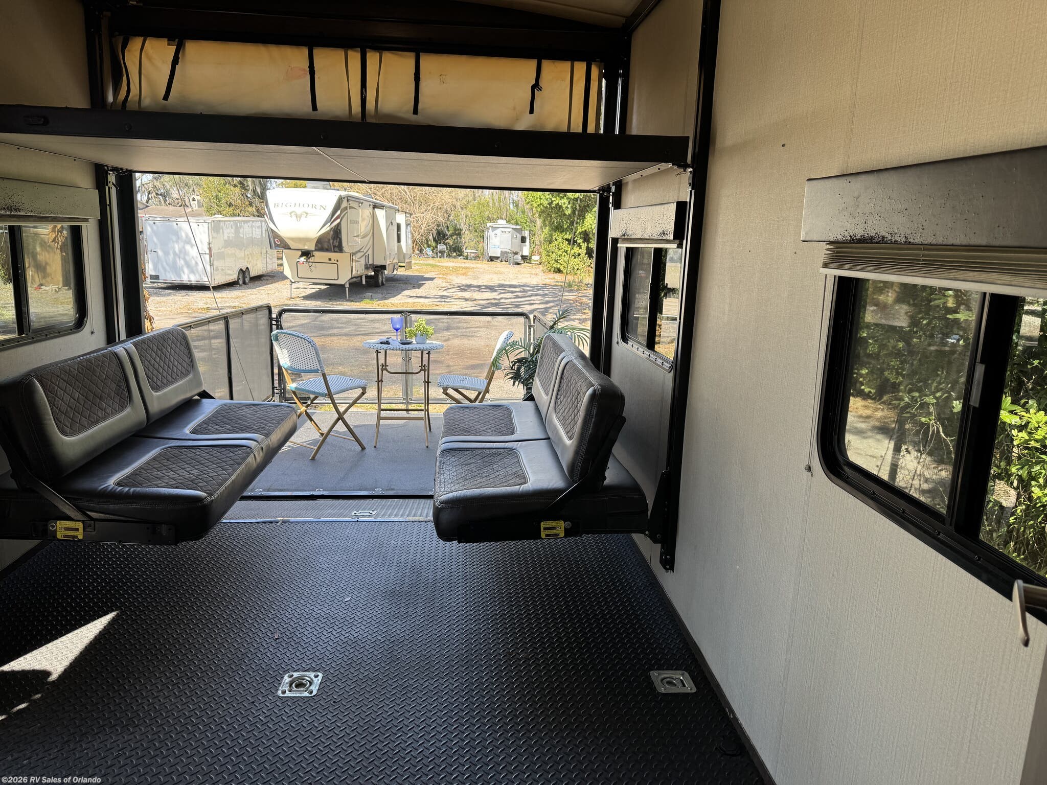 2019 Heartland Torque M-31 - Used Toy Hauler For Sale by RV Sales of Orlando in Longwood, Florida features Toilet, LED Lights, Slam Latch Baggage Doors, LP Detector, Pantry