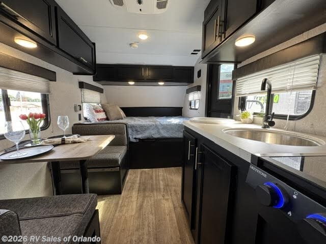 2021 Forest River Cherokee Wolf Pup 16BHS - Used Travel Trailer For Sale by RV Sales of Orlando in Longwood, Florida features Power Awning, TV Antenna, Dinette, Solar Prep, Removable Table