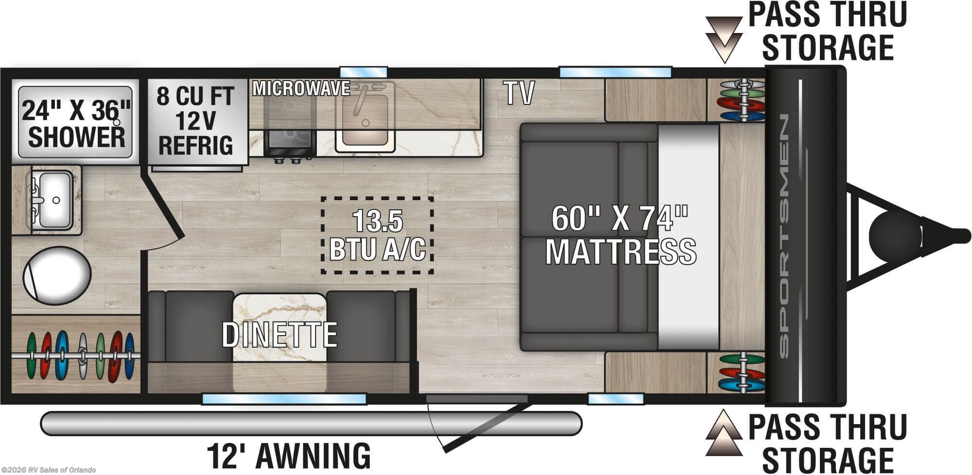 2025 Thor Industries West 170MB - New Travel Trailer For Sale by RV Sales of Orlando in Longwood, Florida