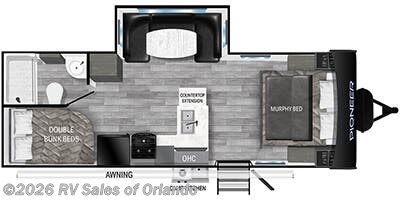 2023 Heartland Pioneer BH220 - Used Travel Trailer For Sale by RV Sales of Orlando in Longwood, Florida
