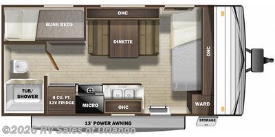 2022 Highland Ridge Olympia 19BH - Used Travel Trailer For Sale by RV Sales of Orlando in Longwood, Florida