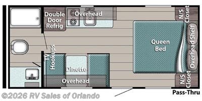2022 Gulf Stream Ameri-Lite 189DD - Used Travel Trailer For Sale by RV Sales of Orlando in Longwood, Florida